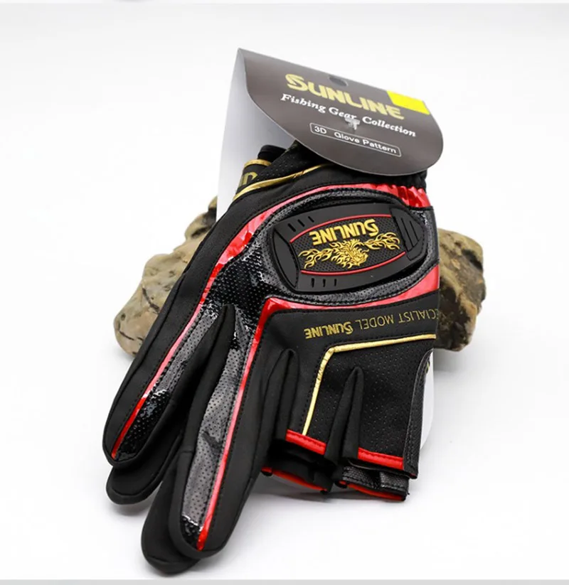 Cycling Glove Padded - 2023 New Sunline Men Leather Anti-Slip