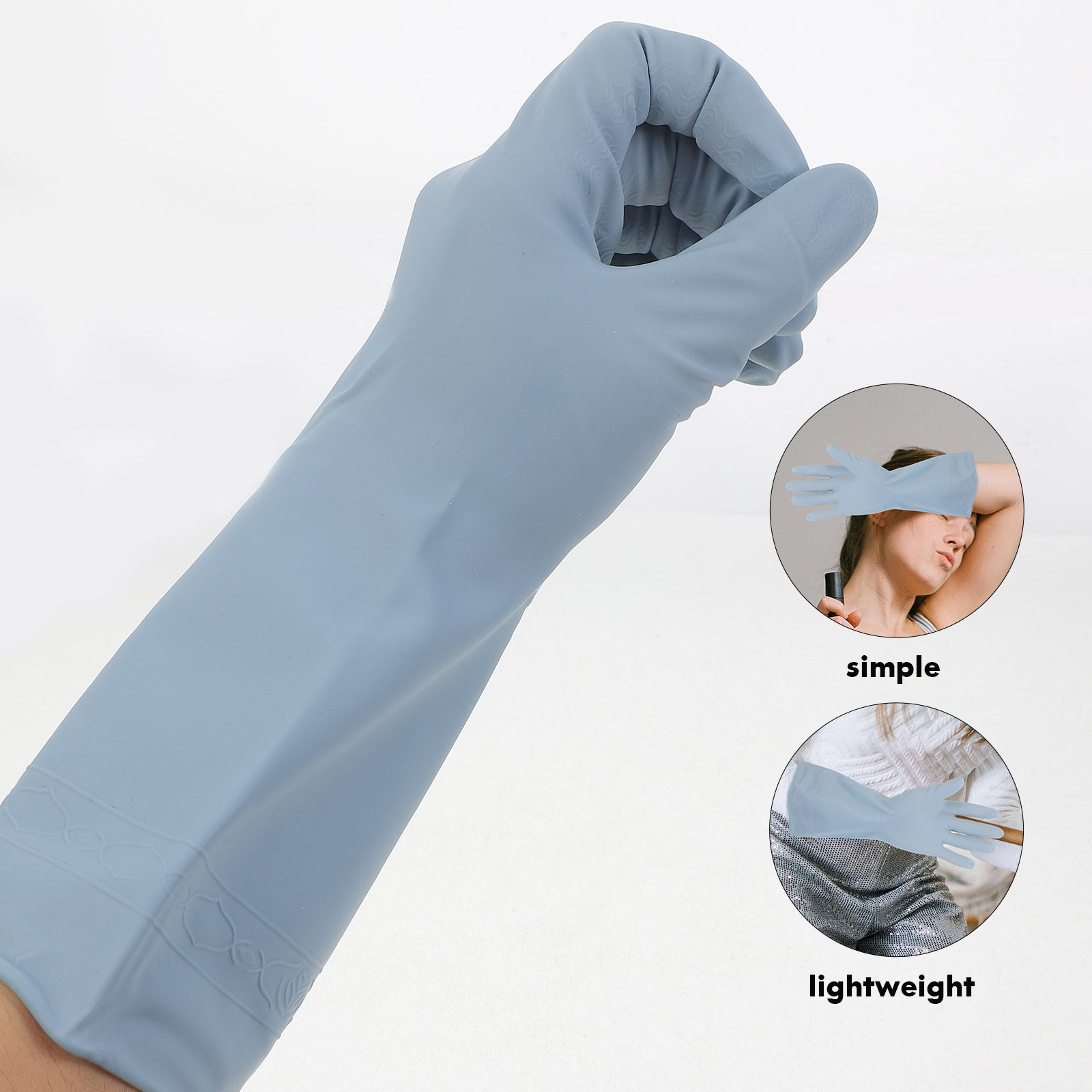 3Pairs Waterproof Rubber Kitch - Dish Glove Rubber 评论和价格