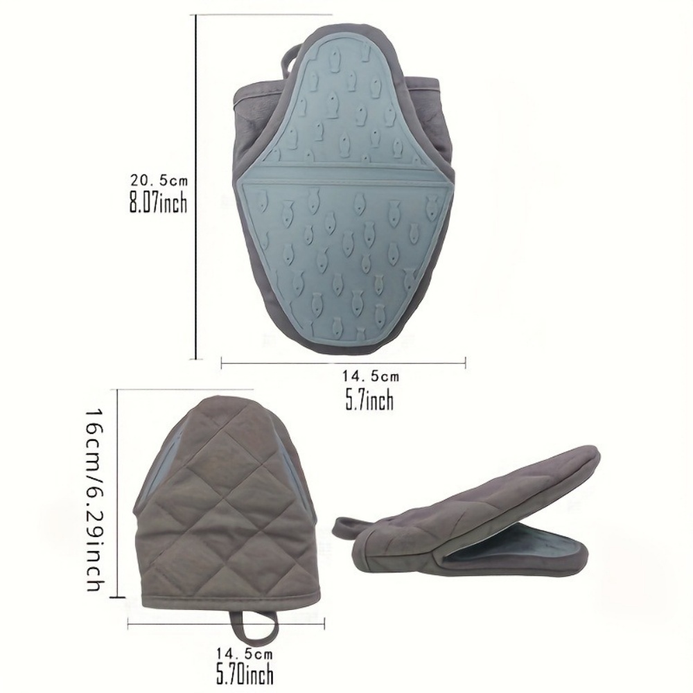 1PC Fish Shaped Silicone Anti  - Oven Mitt Silicone 评论和价格