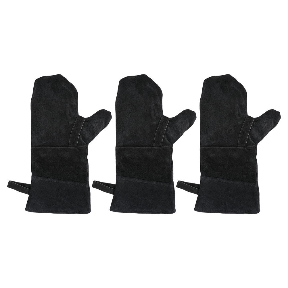 3Pcs Heat Resistant Black Oven - Heat Resistant Glove 评论和价格