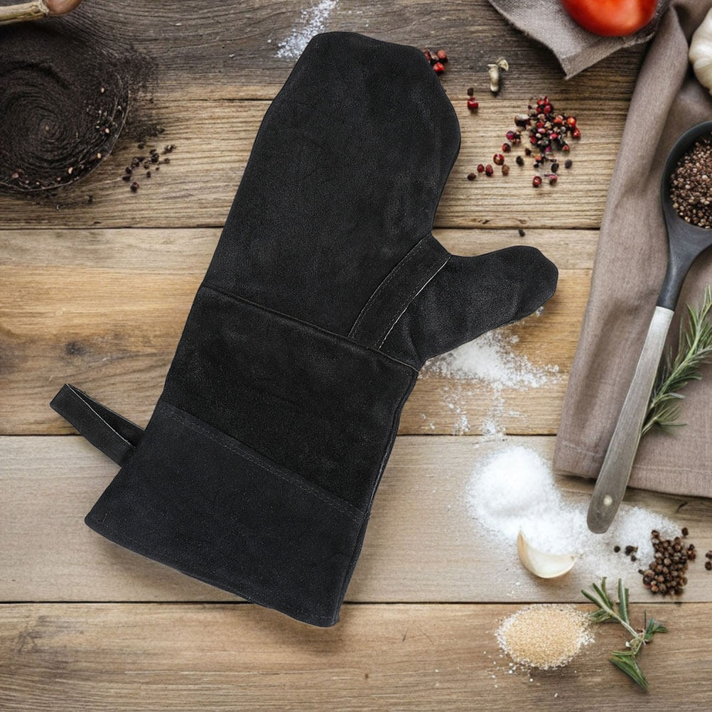 3Pcs Heat Resistant Black Oven - Heat Resistant Glove 评论和价格