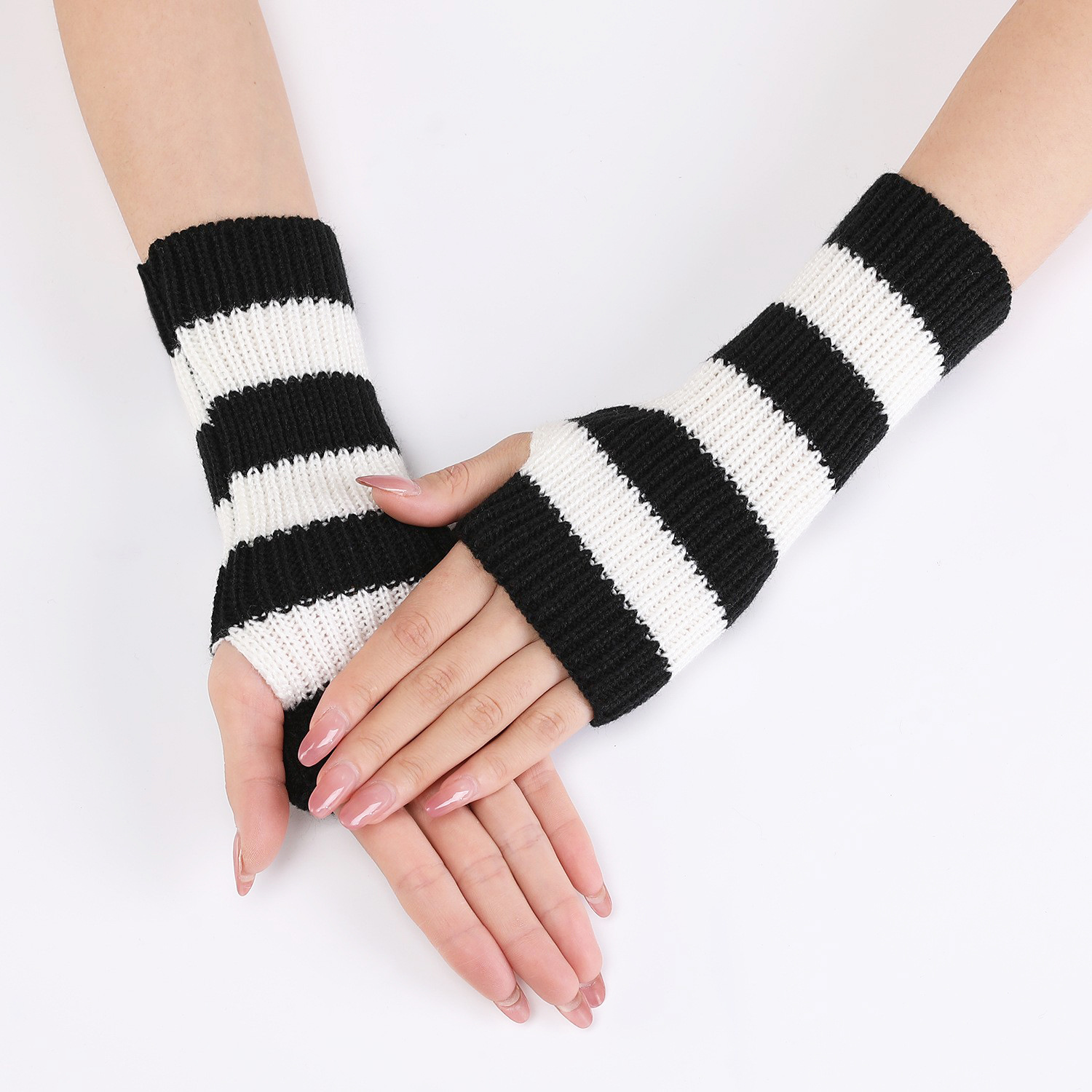 Y2k Accessories Cold Resistanc - Fingerless Glove Knit 评论和价格