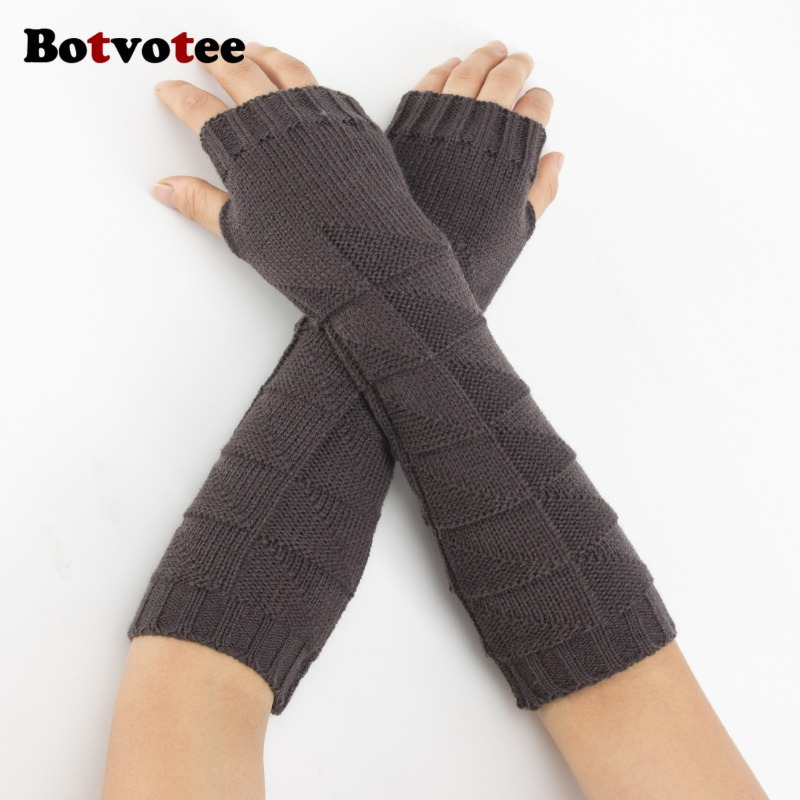 Botvotee Y2k Chunky Knit Arm W - Fingerless Glove Knit 评论和价格